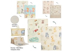 Килимок дитячий 2-х сторон. в сумці 120*180*0.8см. розкладний 57*37*9см. 3вид. M...