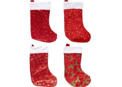 Носок новорічний 40*22*17см. мікс. вид. 6241-9 (12)