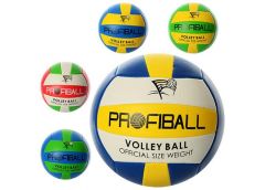 М'яч волейбол. PROFIBALL оф. розмір, ПВХ 2мм, 18 пан. 280гр. 5 кол. EV 3159 (30)...