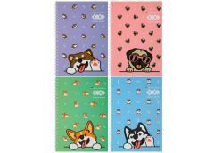 Блокнот дитяч A5 64арк кліт карт.обкл спіраль CUTE pattern  ZIBI  ZB 12153