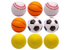 М'яч фомовий Спорт 6см в асорт 12шт. 14-37 (120)