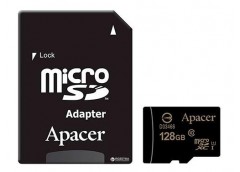 Карта пам'яті APACER microSDHC 128GB UHS-I U1+adapter  AP128GMCSX10U1-R