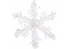 Сніжинка 11см біла 12-150/А24-329 (10)