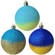 Кулька новорічна 10см. 3шт. в кор. 