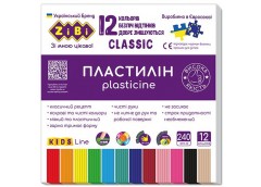 Пластилін Zibi Kids Line СLassic 12 кол. 240  г. ZB 6233 (1/20)