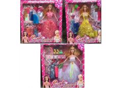 Лялька в кор.3 види, вбрання, аксесуари 33*5*32см. YX003A-C-D (36/72)