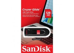 Флешка SanDisk USB 2.0 Cruzer Glide 128Gb Black/Red
