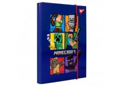 Папка для зошитів YES В5 на резинці Minecraft картонна 24*18*3см 500238 (1/12)
