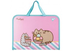 Портфель пластиковий А4 на блискавці Yes Pusheen Stormy FC 35*26*3см 492238 (1/12)