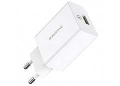 Зарядне BOROFONE 2.1а, QC3.0, white BA21AW (1)