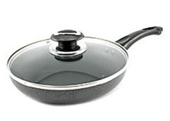 Сковородка Non-Stick 26 см. склян. кришка Мраморна Zauberg PN-26H (12) ІНТР