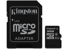 Карта пам'яті KINGSTON microSDHC 32GB Canvas Select  U1 (R100, W10) + adapter SD...