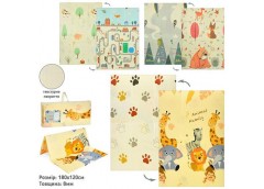 Килимок дитячий 2-х сторон. в сумці 120*180*0.8см. XPE. текстурний 97*42*6см. MR...