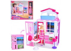 Будиночок в кор. кухня. ванна. лялька 28см. аксес. 41*38*14см. 68338 (12)