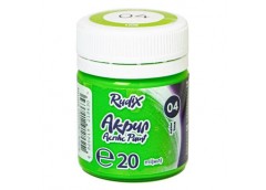 Фарба акрилова для декору матова лайм 20мл. RUDIX  