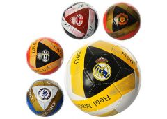 М'яч футбол 5 розм ПВХ 300-320гр 6 видів (клуби)  EV 3193 