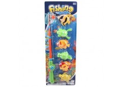 Рибалка на лист. вудка. 6шт. рибок 52*19*5см. 2289B (60)