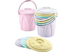 Відро 20.0л. кольорове з кришкою AK 188 TURP (12)