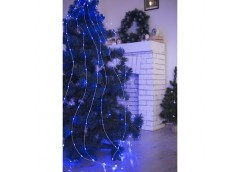 Герлянда 200 лам LED Лучі Роси, пучок синій колір 2м 10ниток RV-102 B (200)