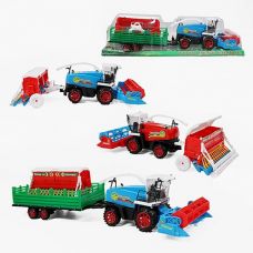 Комбайн в слюді інерц. з причепом 55*18*15см. 0488-141 (36)