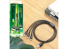Кабель зарядний Borofone (iP-Type-C-Micro) 3в1. BX72 (1)