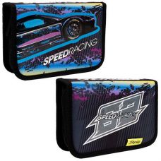 Пенал твердий одинарний, без клапана 1Вересня Speed Racing HP-02 533445