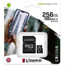 Карта пам'яті KINGSTON 256GB Canvas Select Plus  + SD adapter SDCS2/256GB