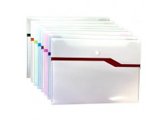 Папка на кнопці A4, Optima, двуколірна, асорті O35555 (32)
