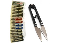 Ножиці для обрізання ниток метал.12шт на листі 10,5см 504 (1/12)