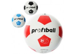 М'яч футбол Profiball, розмір 5, резина, 400 гр. в кул. 3 кол.  VA 0014 (30)