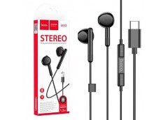 Навушники HOCO wire control earphones with mic Type-C black/white M93