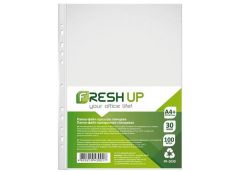 Файли Fresh Up A4+ 30мк за 100шт з перфорацією на 11 отворів, глянсова фактура F...