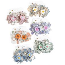 Заколка-затискач ромашка за набір 2шт (3 комп) 02075