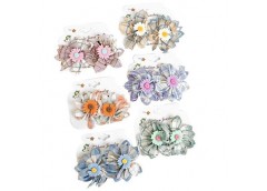 Заколка-затискач ромашка за набір 2шт (3 комп) 02075