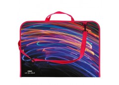 Портфель пластиковий А-3, на блискавці+ ручки, ECONOMIX  MX30003-08