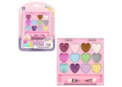 Косметика на лист. 12 тіней. блискітки. аплікатор 19*14*3см. ZR 21 F (144)