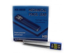 Гріфеля для мех. олівців HB, DONG A, 0,5мм. 60мм. 12шт. упак.  9858-0.5MM (24)
