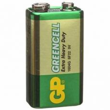 Крона сп. GP GREENCELL 9.0V сольова зелена 1604GLF-B (10/200)