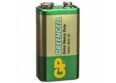 Крона сп. GP GREENCELL 9.0V сольова зелена 1604GLF-B (10/200)