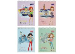 Блокнот A6, TRAVEL GIRLS 40арк. на пруж. KIDS Line ZiBi  ZB.12136  (1) 