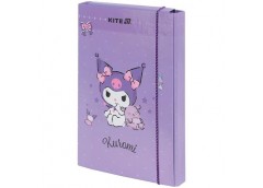 Папка для зошитів Kite В5 на резинці Kuromi картонна HK25-210-2 (1)