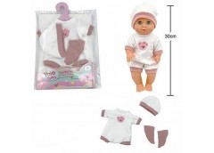 Одяг для ляльки в куль. комбінезон. шапочка YLC 330 B (120)
