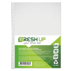 Файли Fresh Up A4+ 40мк за 100шт глянсова на 11 отворів FR-20-40 (1/20)