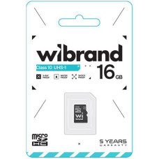 Карта пам'яті Wibrand microSDHC (UHS-1) 16GB class 10 WICDHU1/16GB (1)