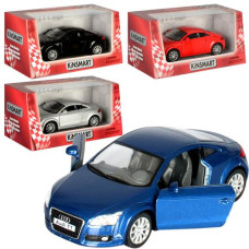 Машинка в кор. метал. "KINSMART 2008 Audi TT Coupe" інерц. гум. колеса. 16*8*8см. KT 5335 W (24)