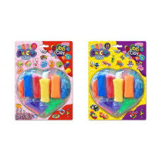 Тісто для ліпки на лист. "Air Clay+Bubble Clay" 15кол. ARBB-03-01,02 Danko toys (24)*****