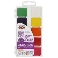 Акварель ZIBI "Kids Line СLassic" 10кол. пластик. без пензля. ZB.6583 (15)
