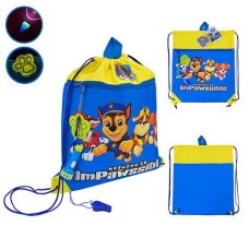 Мішок для взуття "Paw Patrol" свисток. ліхтарик. світловідбивач 35*40см. KH72/001L (20)