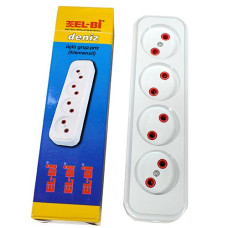 Колодка 4-а "ELBI" 10А 250V A501-4 (120)