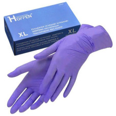 Рукавиці Медичні нітрилові фіолетові Hoffen violet XL 3,6гр (50/500)